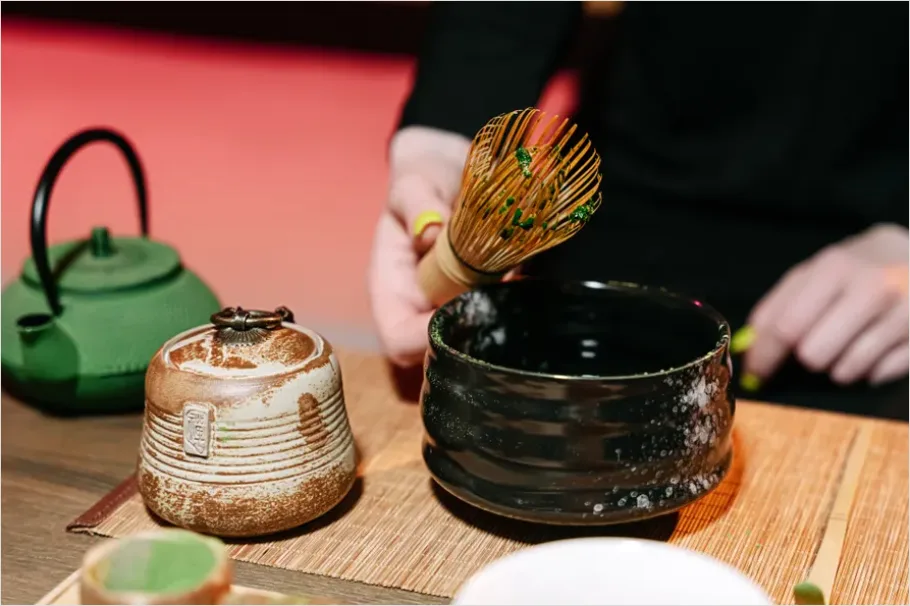 Detail Traditional Tea Ceremony Matcha Whisk Number 8