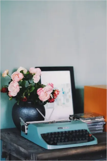 Detail Typewriter Still Life Desk Scene Number 3