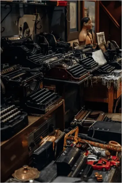 Detail Typewriter Still Life Desk Scene Number 4