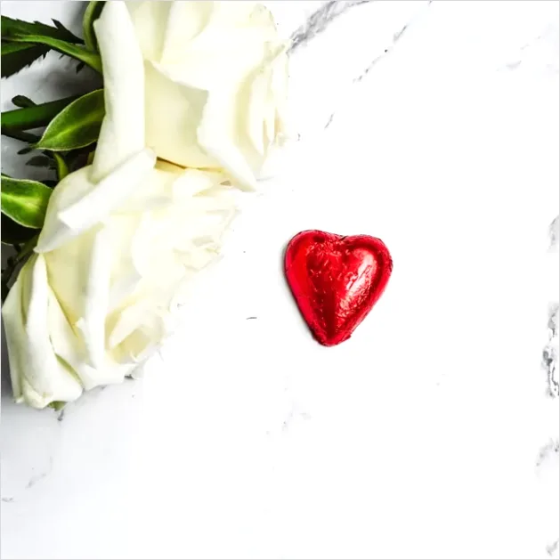 Detail Valentines Still Life Roses Chocolate Number 5