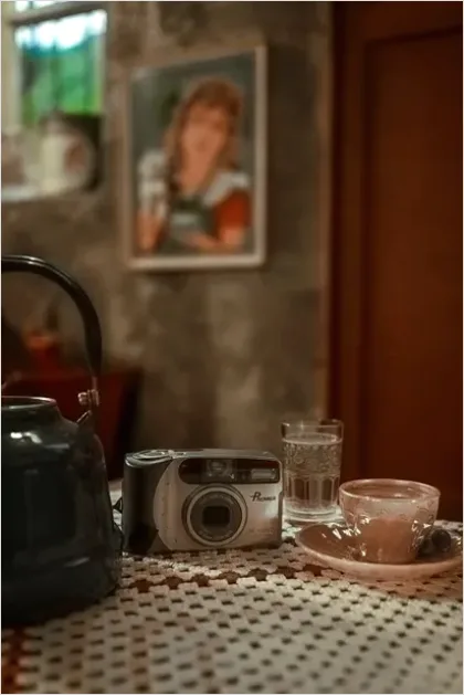 Detail Vintage Still Life Film Camera Number 2