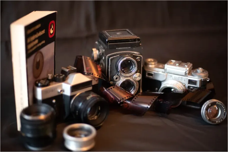 Detail Vintage Still Life Film Camera Number 7