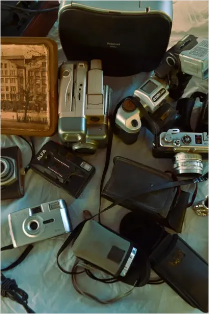 Detail Vintage Still Life Film Camera Number 9