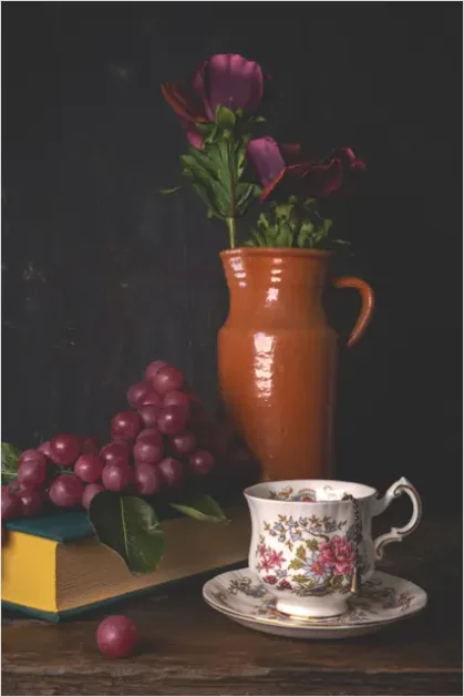 Detail Vintage Teacup Still Life Number 2