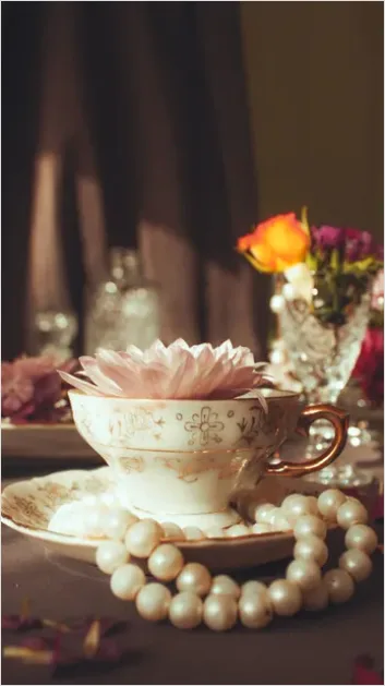 Detail Vintage Teacup Still Life Number 3