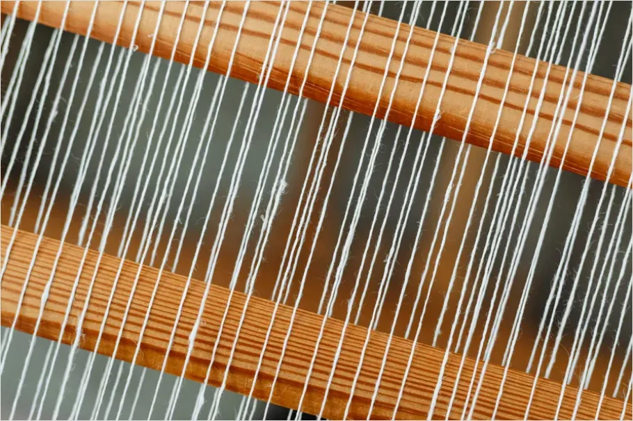 Detail Weaving Loom Textile Craft Close Up Number 9