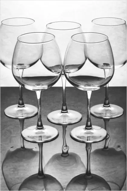 Wine Glass Still Life Reflections B9e7