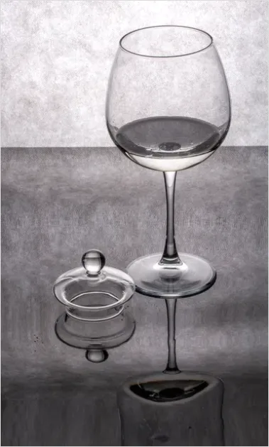 Detail Wine Glass Still Life Reflections Number 8
