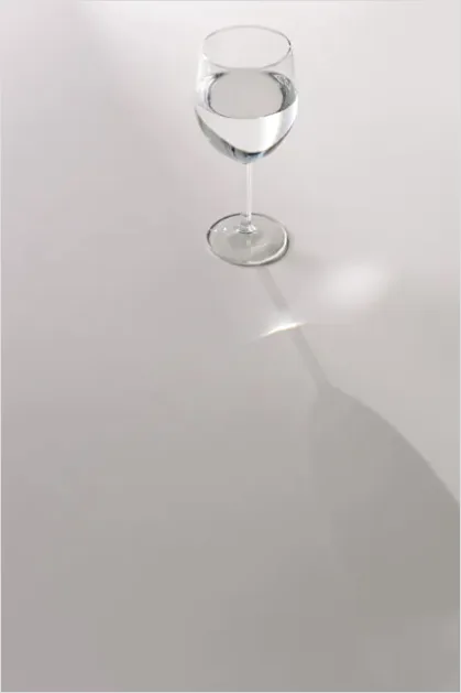Detail Wine Glass Still Life Reflections Number 9
