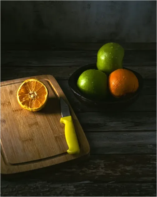 Detail Wooden Cutting Board Still Life Number 3