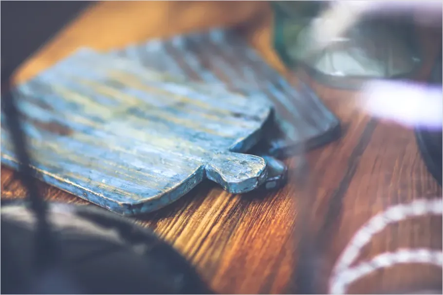 Detail Wooden Cutting Board Still Life Number 9