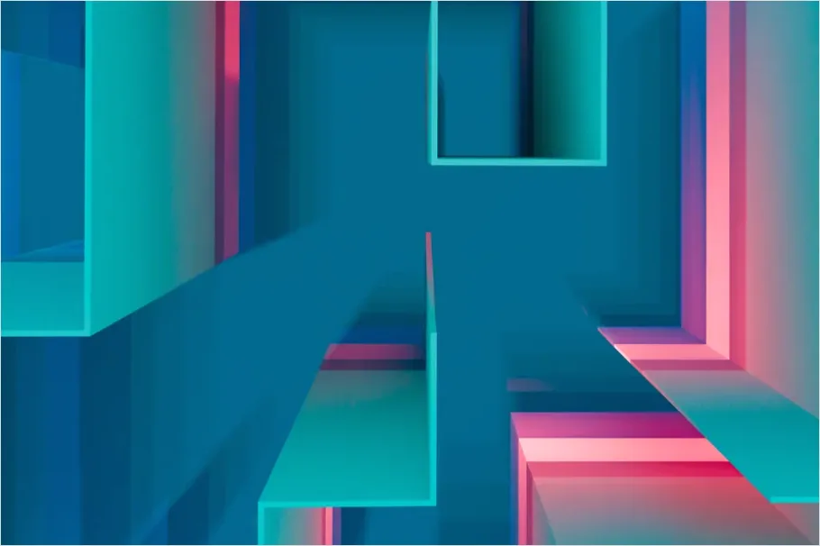 Detail Abstract 3d Geometric Shapes Background Number 10