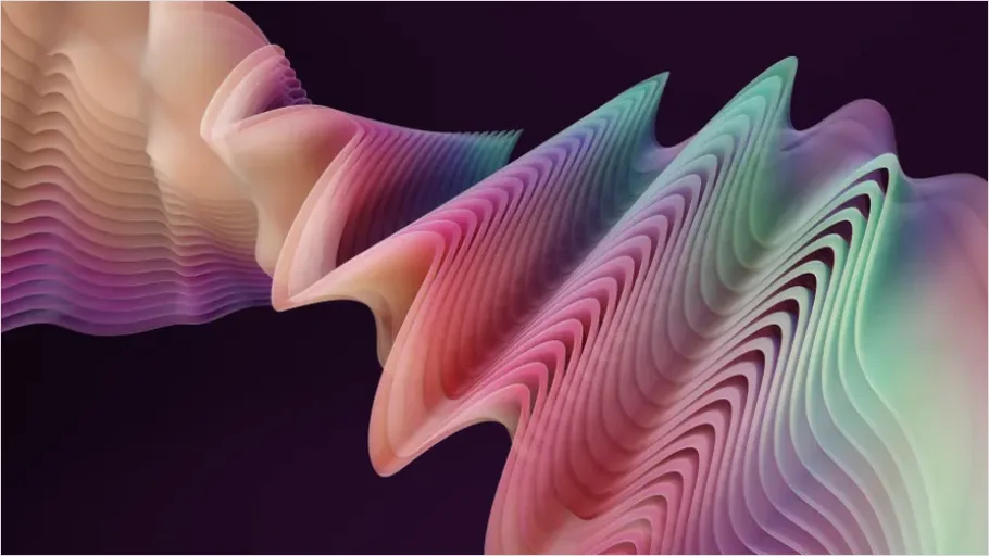 Detail Abstract 3d Ripple Pattern Background Number 6