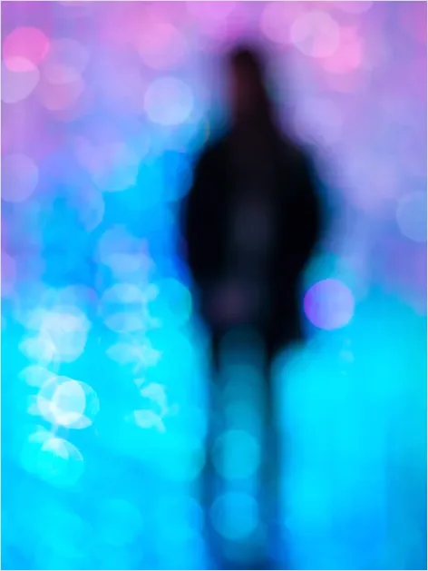 Detail Abstract Bokeh Light Background Colorful Number 3