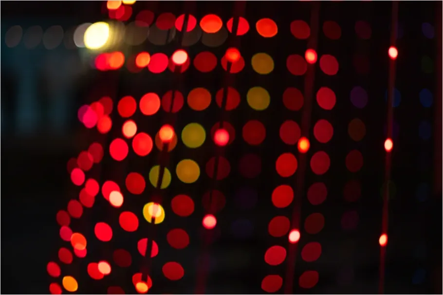 Detail Abstract Bokeh Light Background Colorful Number 5