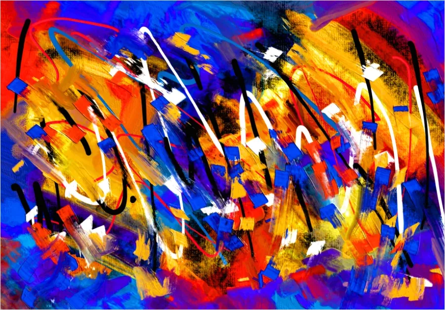 Detail Abstract Brush Stroke Abstract Background Number 4