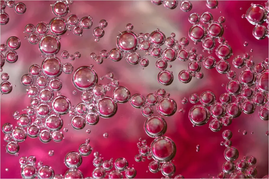 Detail Abstract Bubble Texture Macro Background Number 16