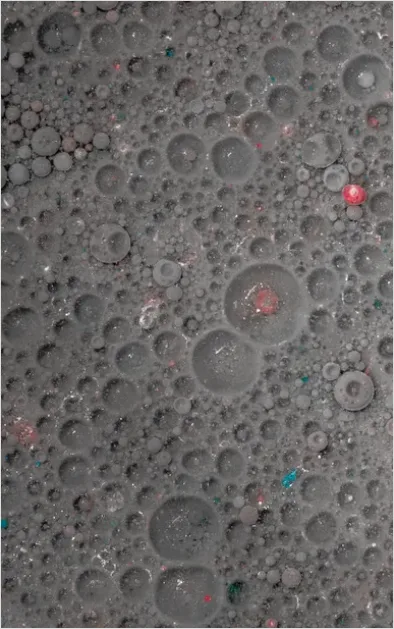 Detail Abstract Bubble Texture Macro Background Number 6