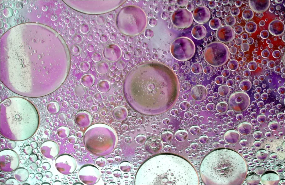 Detail Abstract Bubble Texture Macro Background Number 9