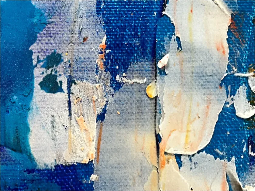 Detail Abstract Colorful Paint Texture Close Up Number 14