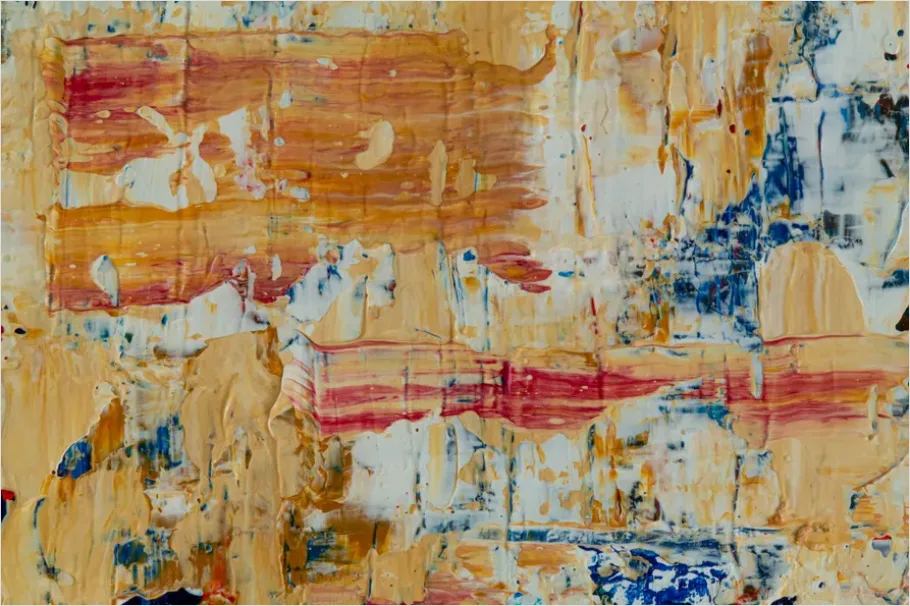 Detail Abstract Colorful Paint Texture Close Up Number 15