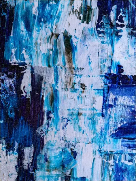 Detail Abstract Colorful Paint Texture Close Up Number 4