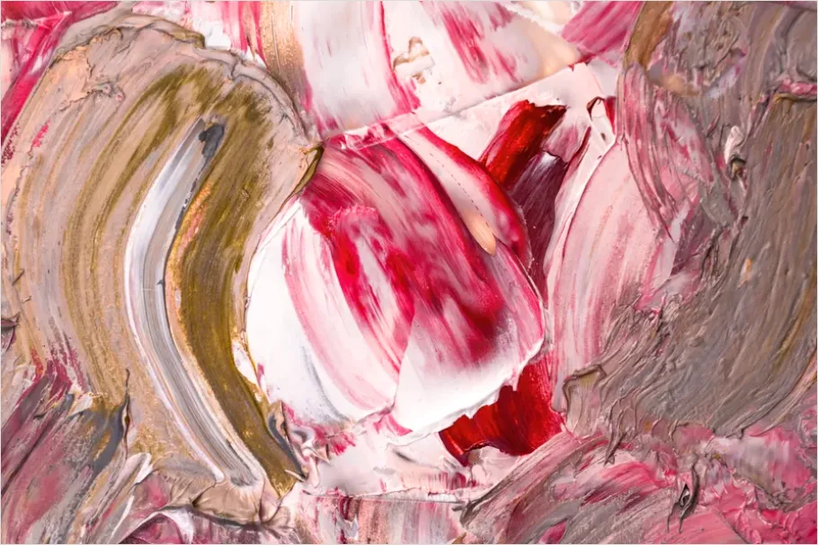 Detail Abstract Colorful Paint Texture Close Up Number 10