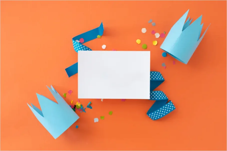 Detail Abstract Confetti Background Colorful Flat Lay Number 14
