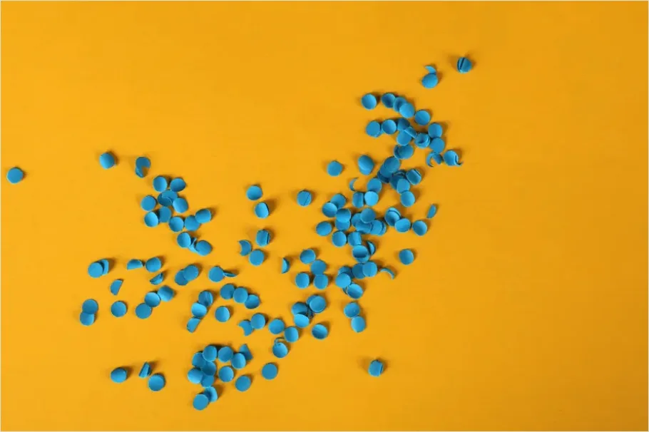 Detail Abstract Confetti Background Colorful Flat Lay Number 6