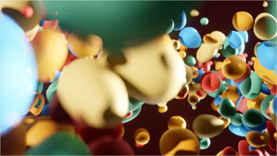 Detail Abstract Floating Spheres Abstract Background Number 14