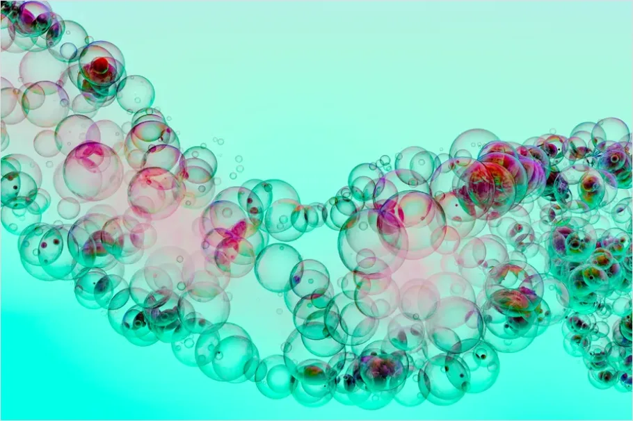 Detail Abstract Floating Spheres Abstract Background Number 15
