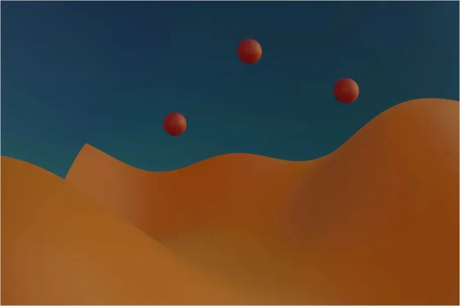 Detail Abstract Floating Spheres Abstract Background Number 9