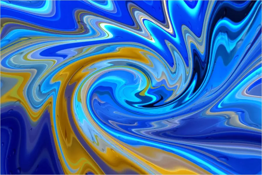 Detail Abstract Fluid Art Background Colorful Number 2