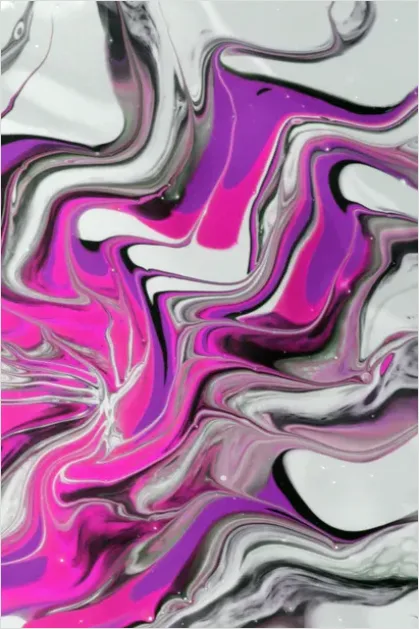 Detail Abstract Fluid Art Background Colorful Number 16