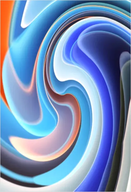 Detail Abstract Fluid Art Background Colorful Number 4