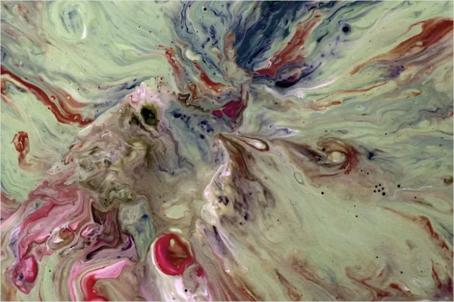 Detail Abstract Fluid Art Background Colorful Number 8