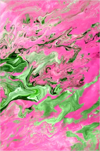 Detail Abstract Fluid Art Background Colorful Number 10