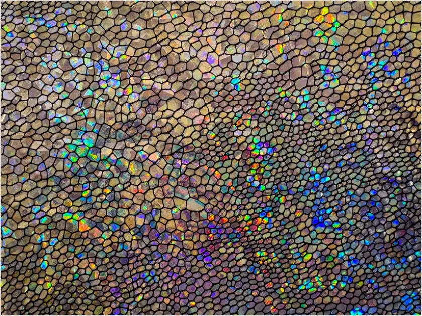 Detail Abstract Holographic Foil Background Texture Number 3