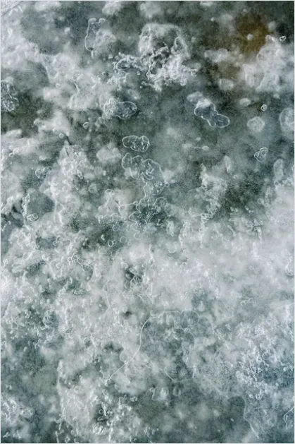 Detail Abstract Ice Texture Background Macro Number 12