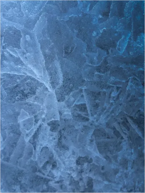 Detail Abstract Ice Texture Background Macro Number 6