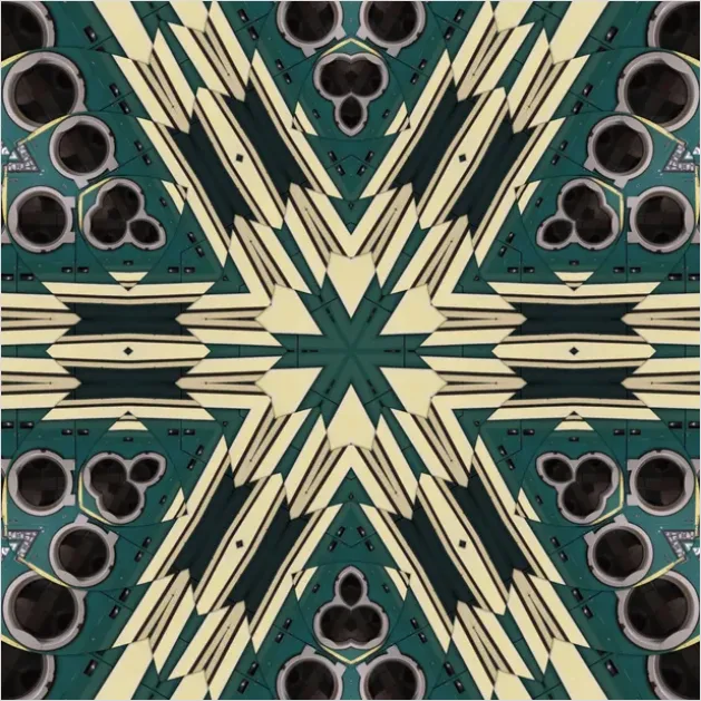 Detail Abstract Mandala Pattern Background Colorful Number 4