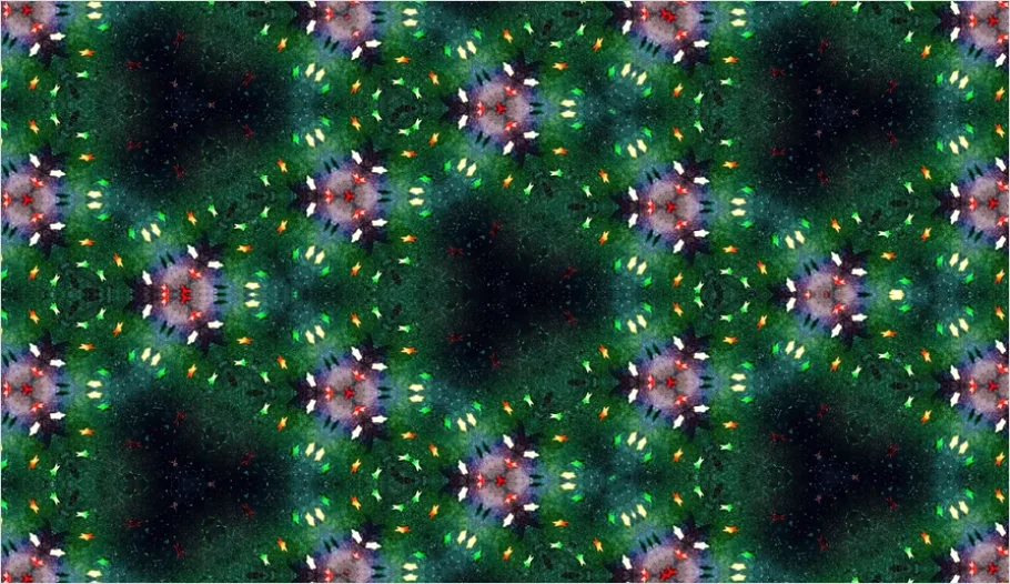 Detail Abstract Mandala Pattern Background Colorful Number 6