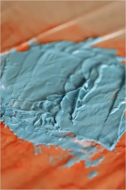 Detail Abstract Paint Smear Texture Close Up Number 8