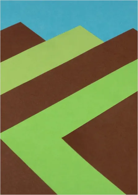 Detail Abstract Paper Cut Shapes Background Number 12