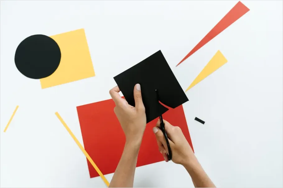 Detail Abstract Paper Cut Shapes Background Number 14