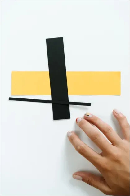 Detail Abstract Paper Cut Shapes Background Number 5