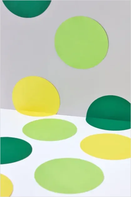 Detail Abstract Paper Cut Shapes Background Number 6