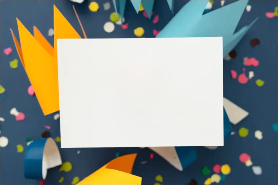 Detail Abstract Paper Cut Shapes Background Number 8