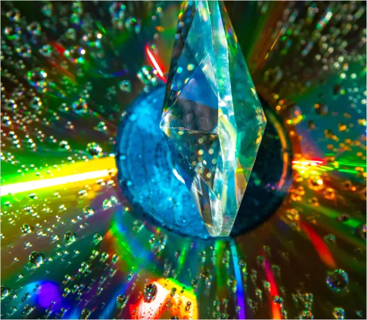 Detail Abstract Prism Light Refraction Background Number 12