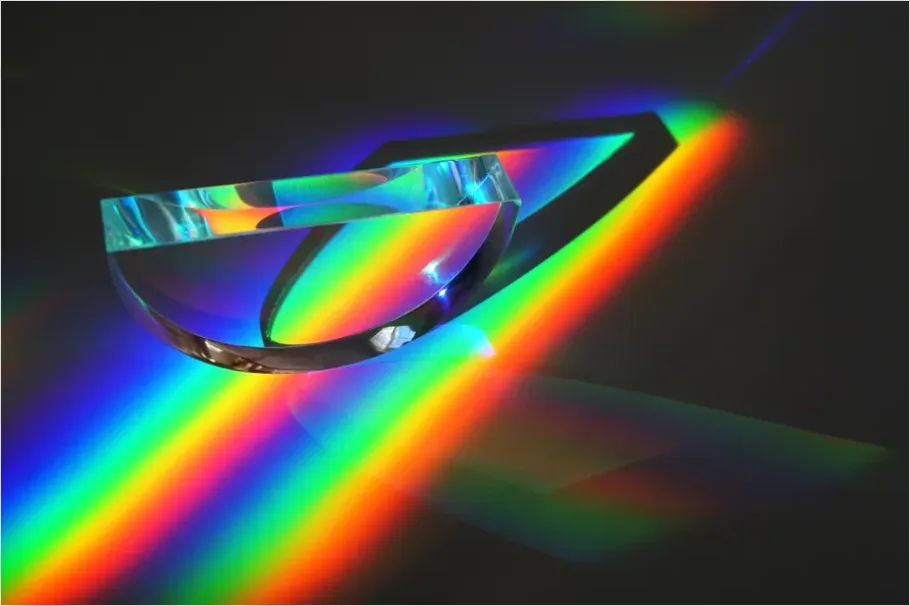 Detail Abstract Prism Light Refraction Background Number 6